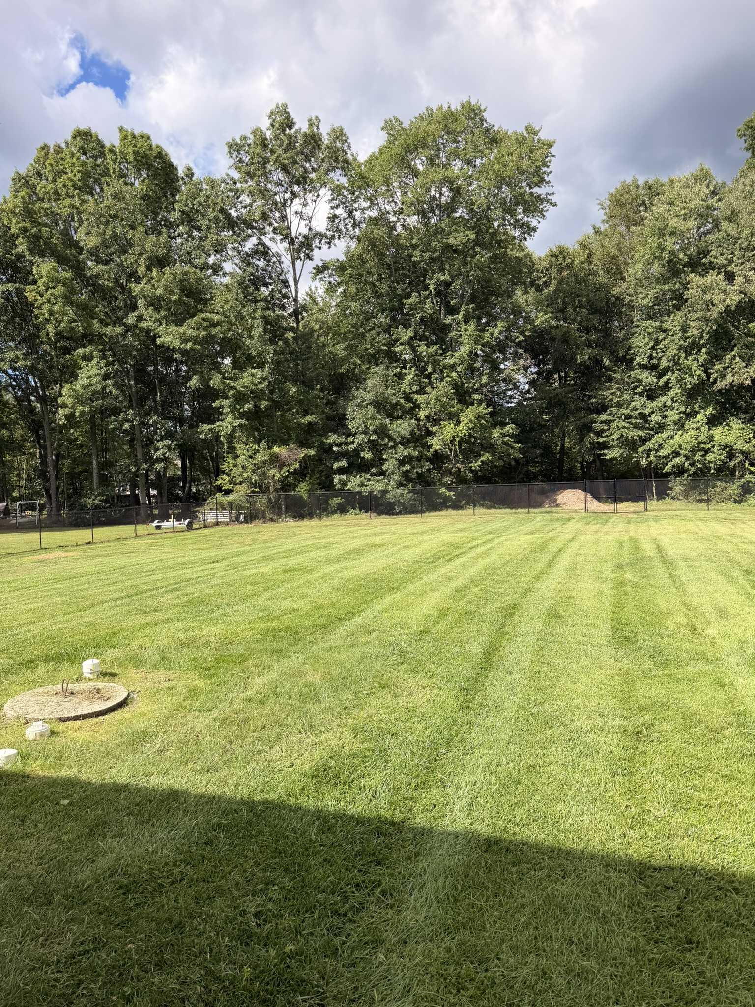 Lawn care project photography, North New Jersey