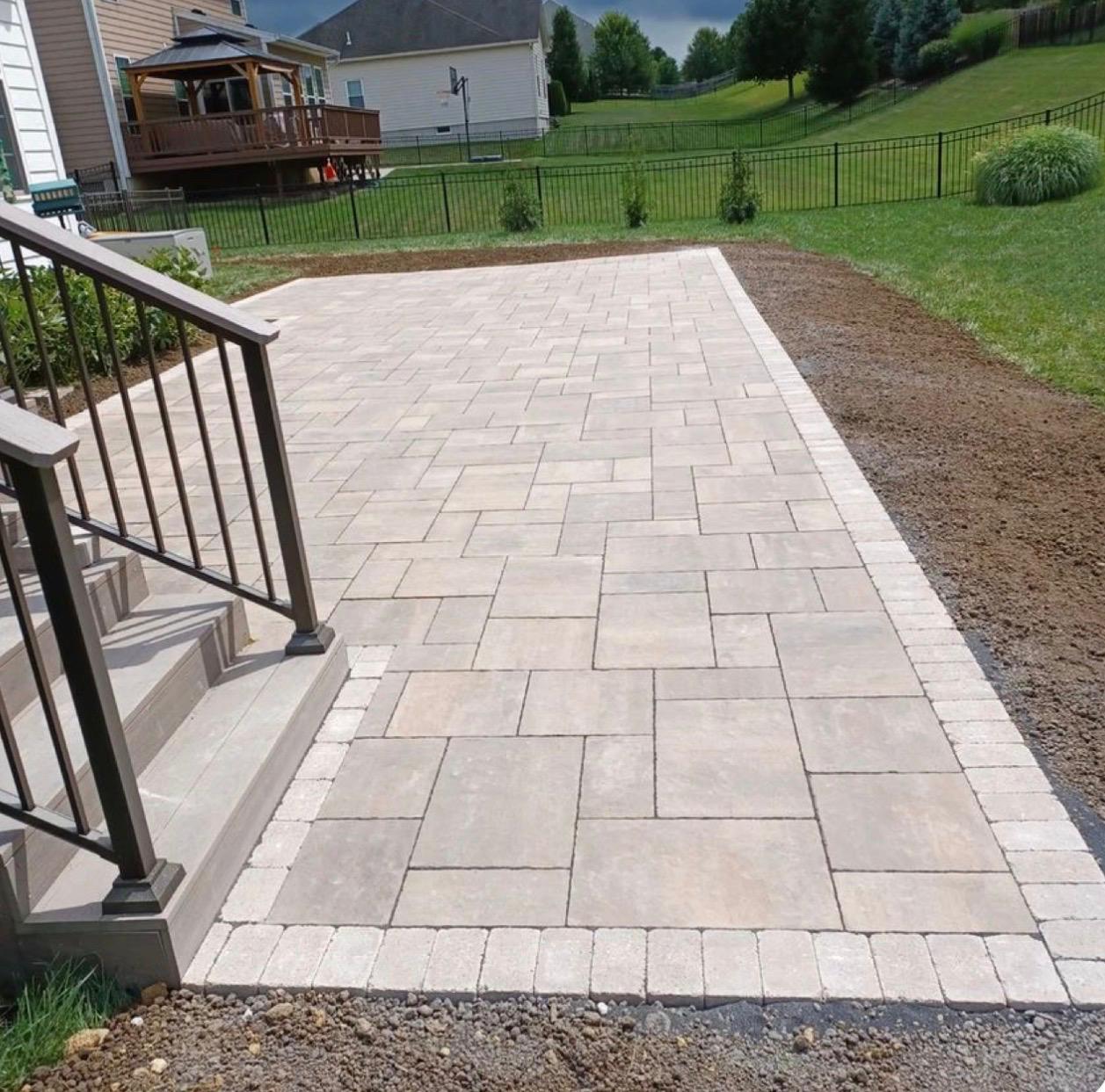 Patio hardscaping